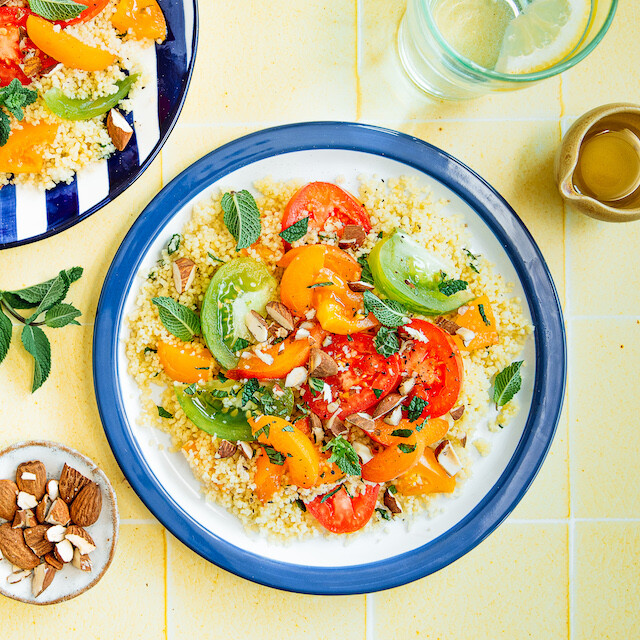 Recette façon taboulé aux tomates et abricots